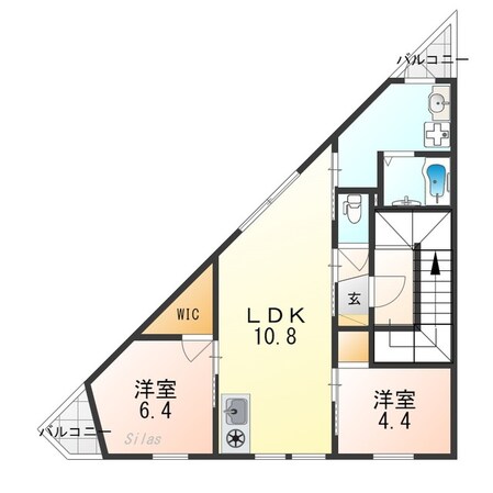 京都グランデ二条駅南の物件間取画像